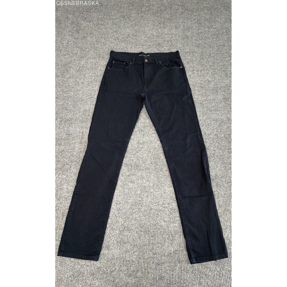 Mott & Bow Men's Merc Slim Fit Denim Jeans Navy Blue 35x34